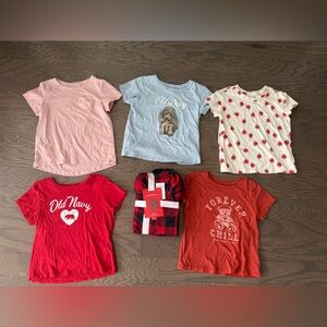 Girls clothes lot size 6 & 6/7 small Shirts tops pajamas plaid old navy bear